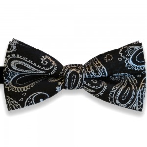  Papion negru, model clasic, argintiu Luxury Line